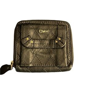 Chloé Quilted Black Wallet